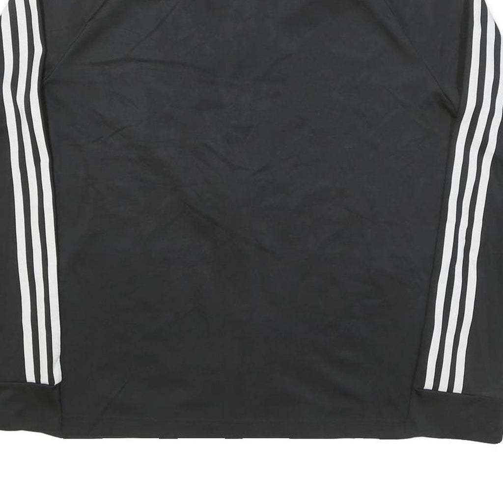 ADIDAS Womens Black & White Track Jacket XL Polyester Blend Zip Casual