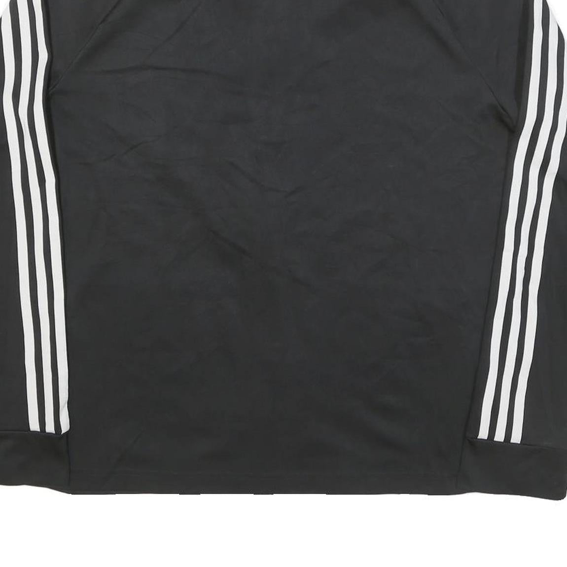 ADIDAS Womens Black & White Track Jacket XL Polyester Blend Zip Casual