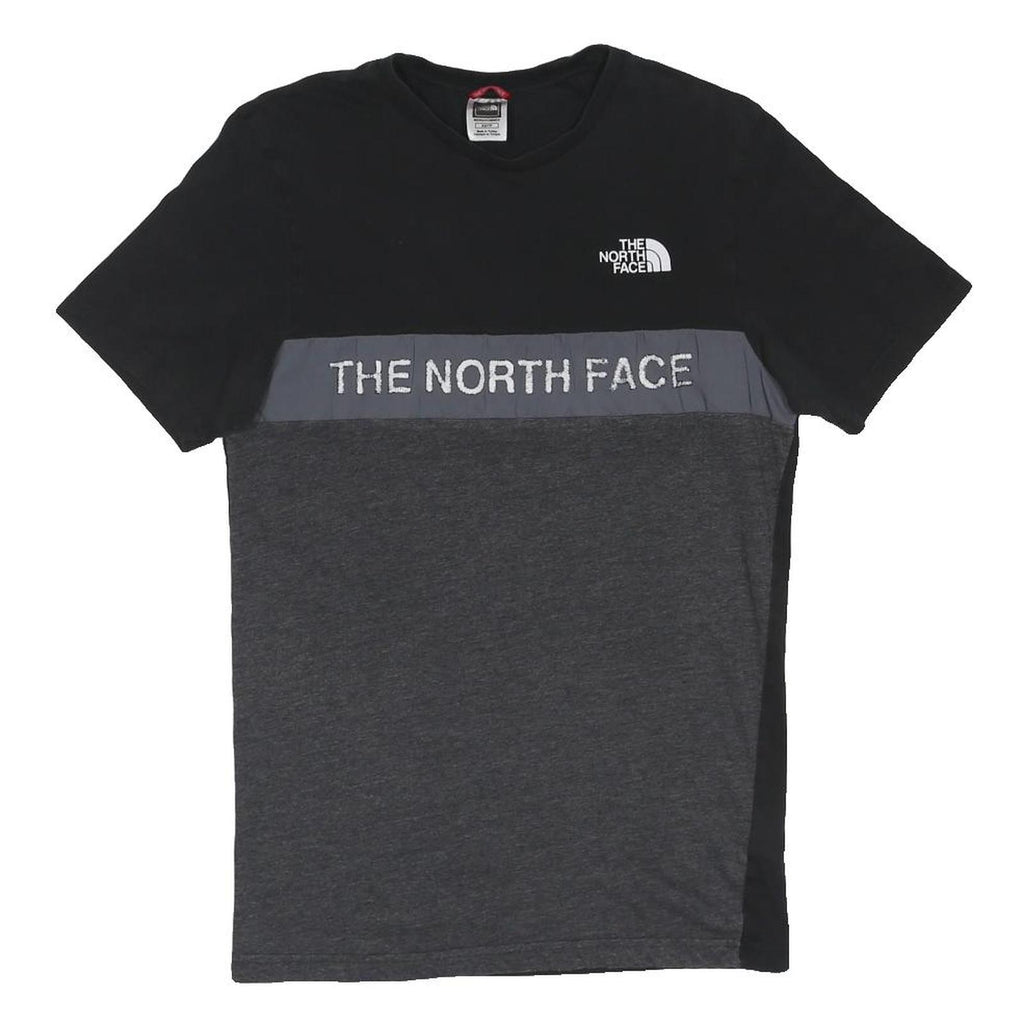 THE NORTH FACE Mens Black & Grey Logo Graphic T-Shirt XS Short Sleeve Crew Neck