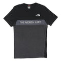 THE NORTH FACE Mens Black & Grey Logo Graphic T-Shirt XS Short Sleeve Crew Neck