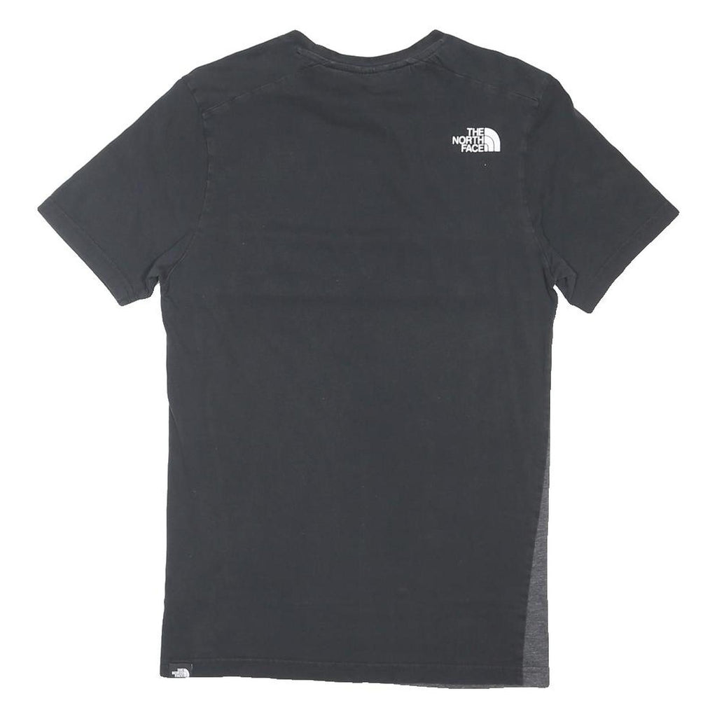 THE NORTH FACE Mens Black & Grey Logo Graphic T-Shirt XS Short Sleeve Crew Neck