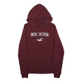 HOLLISTER Mens Maroon Hoodie S Cotton Blend Pullover Casual Hooded Sweatshirt