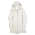 COLUMBIA Womens White Quilted Long Sleeve Zip Jacket S Polyester Warm Outdoor