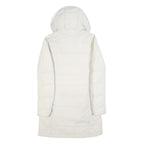 COLUMBIA Womens White Quilted Long Sleeve Zip Jacket S Polyester Warm Outdoor