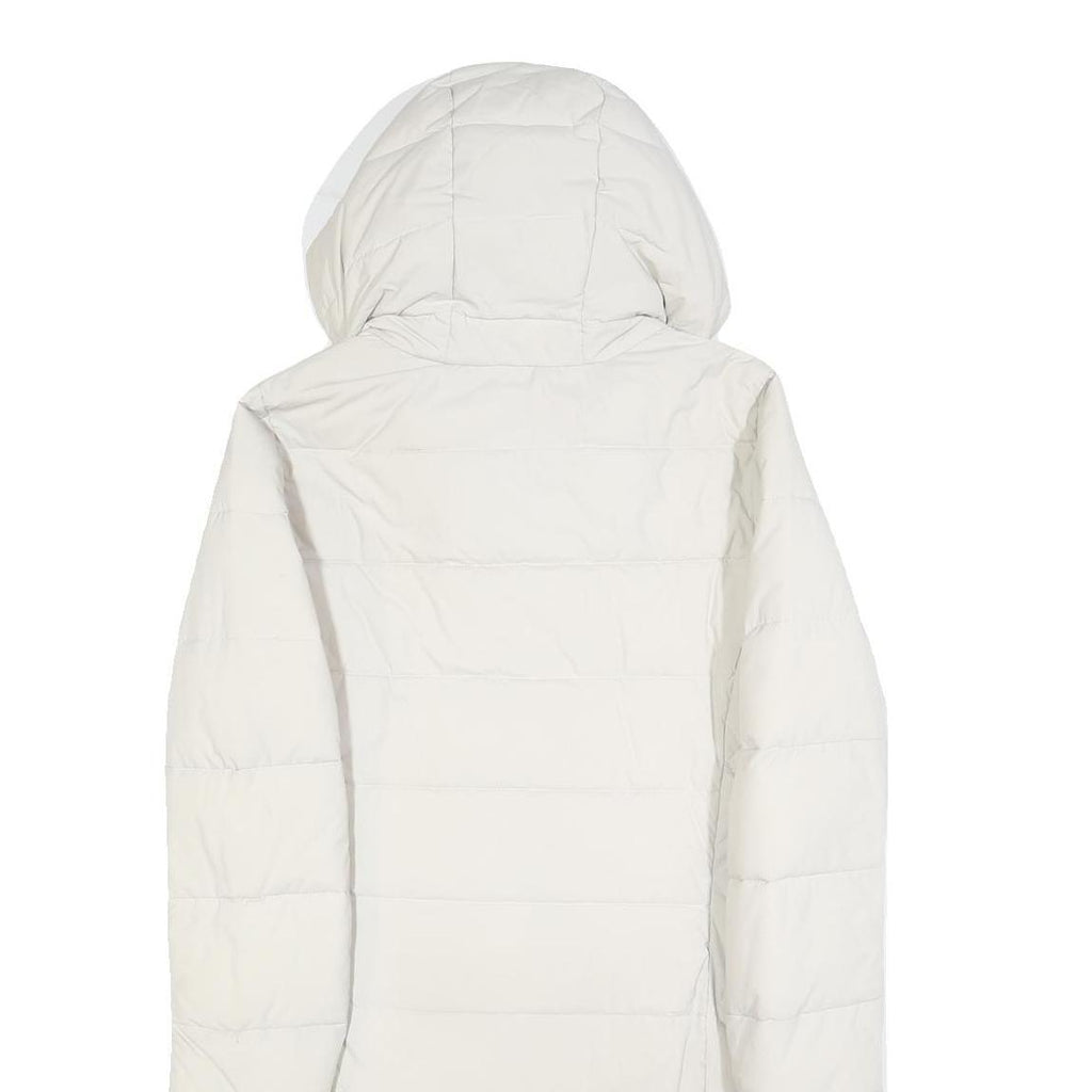 COLUMBIA Womens White Quilted Long Sleeve Zip Jacket S Polyester Warm Outdoor