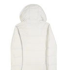 COLUMBIA Womens White Quilted Long Sleeve Zip Jacket S Polyester Warm Outdoor