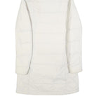 COLUMBIA Womens White Quilted Long Sleeve Zip Jacket S Polyester Warm Outdoor
