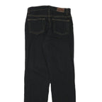 CALVIN KLEIN JEANS Womens Black Regular Straight Denim Jeans W26 L29 Zip Cotton