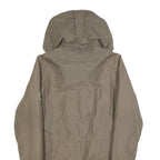 JACK WOLFSKIN Womens Beige Outdoor Jacket UK 10 Polyester Blend Plain Zip Hooded