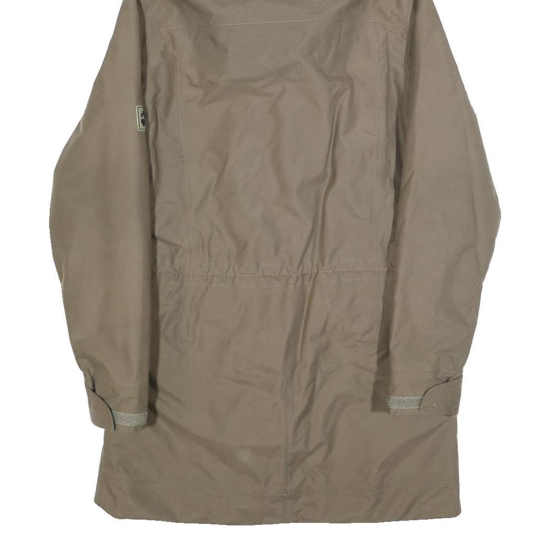 JACK WOLFSKIN Womens Beige Outdoor Jacket UK 10 Polyester Blend Plain Zip Hooded