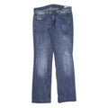 DIESEL Womens Regular Fit Blue Denim Jeans W28 L32 Faded Distressed Style