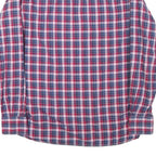 TOMMY HILFIGER Mens Red & Blue Check Shirt M Button Down Cotton Blend Casual