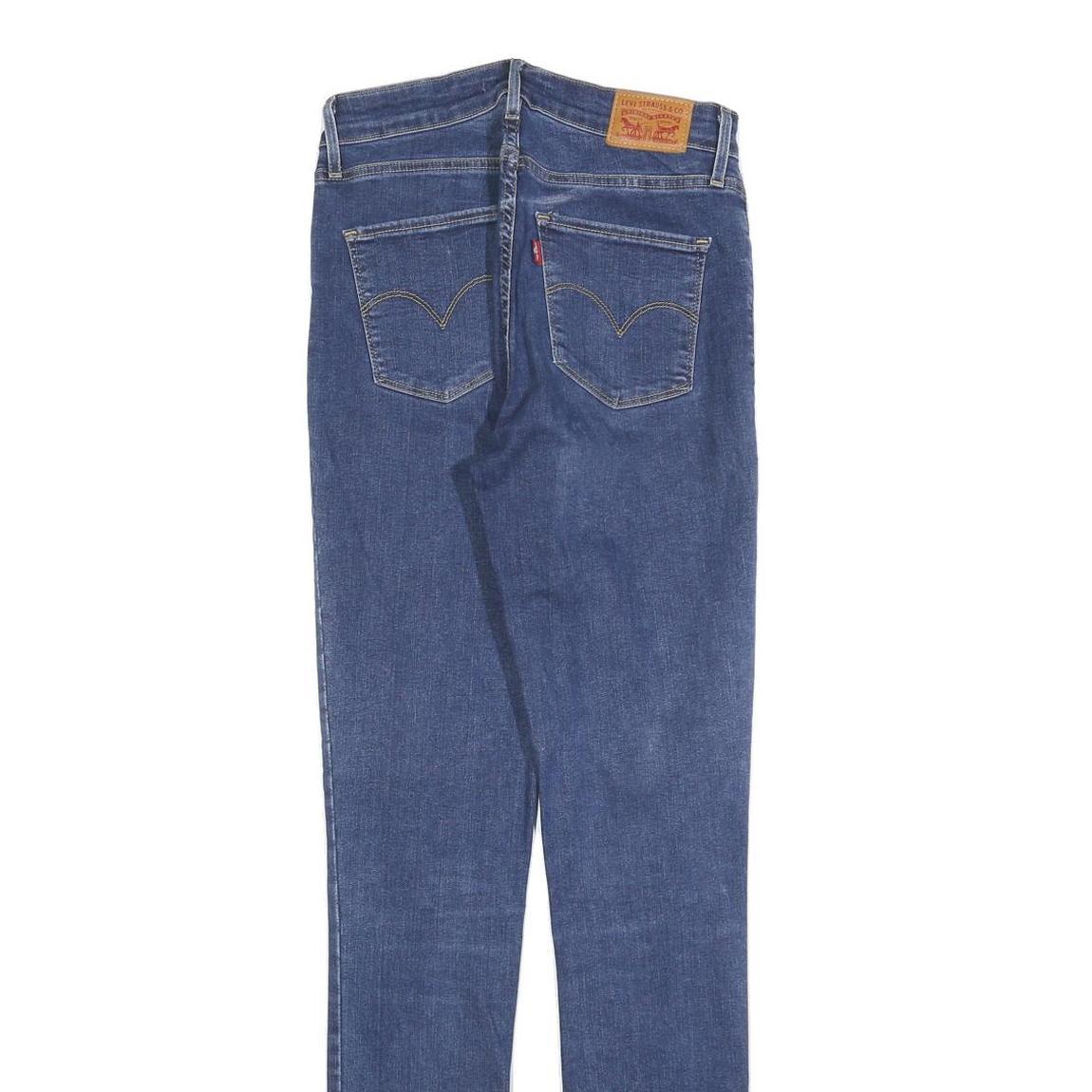 LEVI'S 721 Womens Jeans Blue Slim Skinny Denim Medium W28 L32 Zip Closure