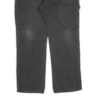 DICKIES Mens Relaxed Black Jeans Denim W38 L32 Workwear Zip Pockets