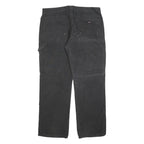 DICKIES Mens Relaxed Black Jeans Denim W38 L32 Workwear Zip Pockets