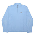 THE NORTH FACE Womens Blue Plain Pullover Quarter Zip Basic Knit Jumper XL