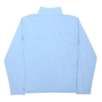 THE NORTH FACE Womens Blue Plain Pullover Quarter Zip Basic Knit Jumper XL