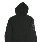 BIG BADDHA Mens Black Coach Jacket S Hooded Zip Closure Cotton Blend Plain