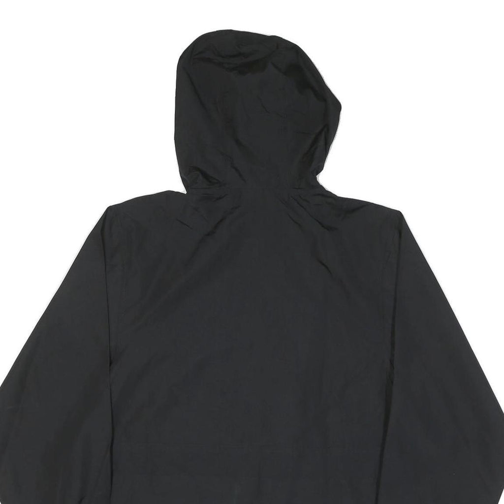 CHAMPION Mens Black Zip Jacket S Polyester Blend Plain Hooded Lightweight