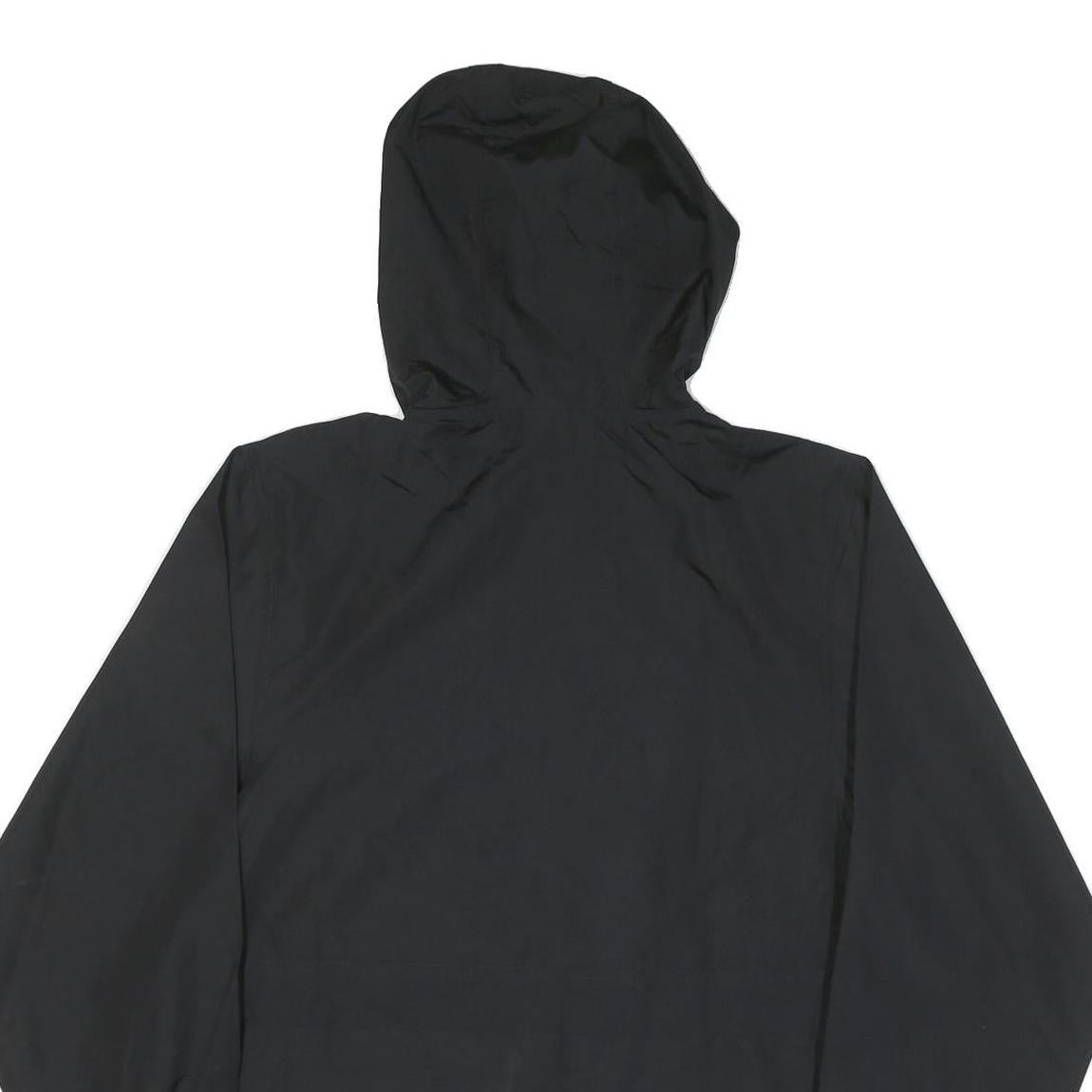 CHAMPION Mens Black Zip Jacket S Polyester Blend Plain Hooded Lightweight