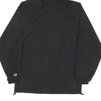 CHAMPION Mens Black Zip Jacket S Polyester Blend Plain Hooded Lightweight