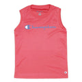 CHAMPION Boys Red Polyester Blend Sleeveless Crew Neck Athletic Vest 8Y