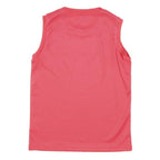 CHAMPION Boys Red Polyester Blend Sleeveless Crew Neck Athletic Vest 8Y