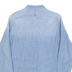 G-STAR Mens Blue Denim Shirt L Button Pocket Casual Long Sleeve Cotton Blend