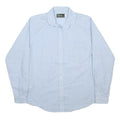IZOD LACOSTE Womens Blue Cotton Blend Shirt S Casual Button Down Long Sleeve