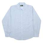 IZOD LACOSTE Womens Blue Cotton Blend Shirt S Casual Button Down Long Sleeve