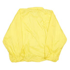 LAW PRO Mens Yellow Nylon Button Jacket XL Plain Lightweight Outerwear Casual