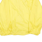 LAW PRO Mens Yellow Nylon Button Jacket XL Plain Lightweight Outerwear Casual