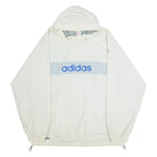 ADIDAS Mens Pullover Jacket Grey Hooded L