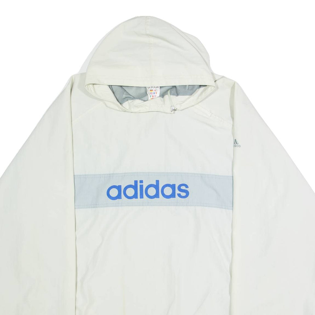 ADIDAS Mens Pullover Jacket Grey Hooded L