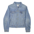 LEVI'S Womens Blue Denim Jacket S Cotton Blend Button Closure Classic Fit Casual