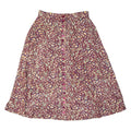 LOUISE PARIS Womens A-Line Skirt Maroon Knee Length Floral M