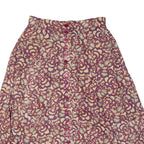 LOUISE PARIS Womens A-Line Skirt Maroon Knee Length Floral M