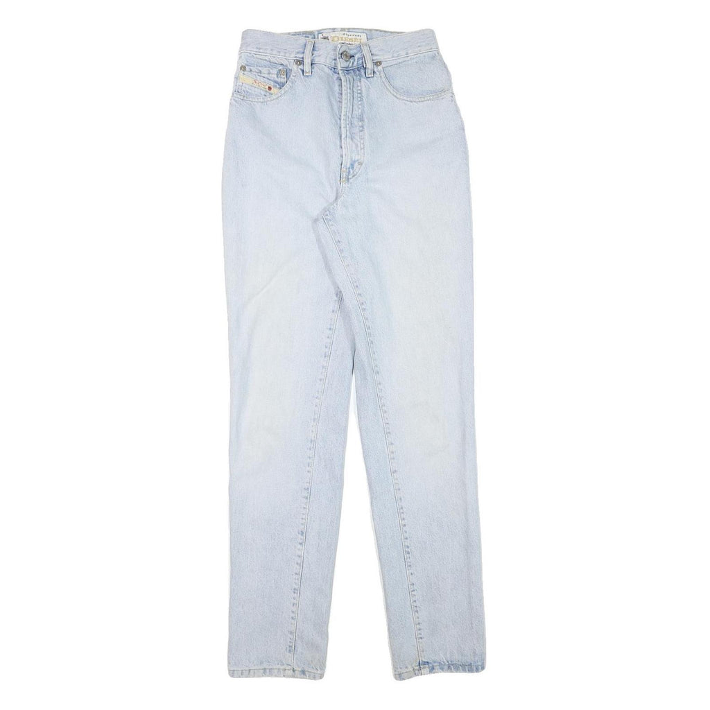 DIESEL Womens Slim Fit Light Blue Denim Jeans W26 L31 Cotton Blend Zip