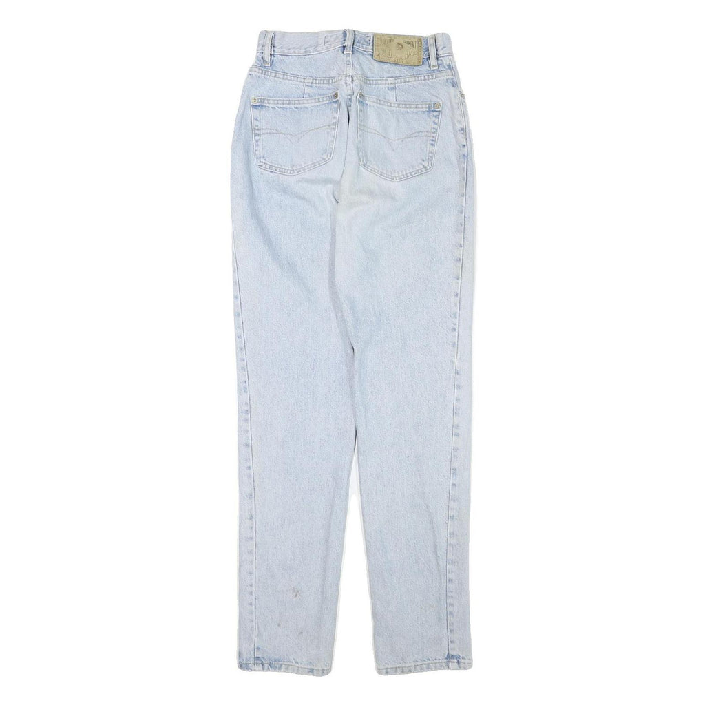 DIESEL Womens Slim Fit Light Blue Denim Jeans W26 L31 Cotton Blend Zip