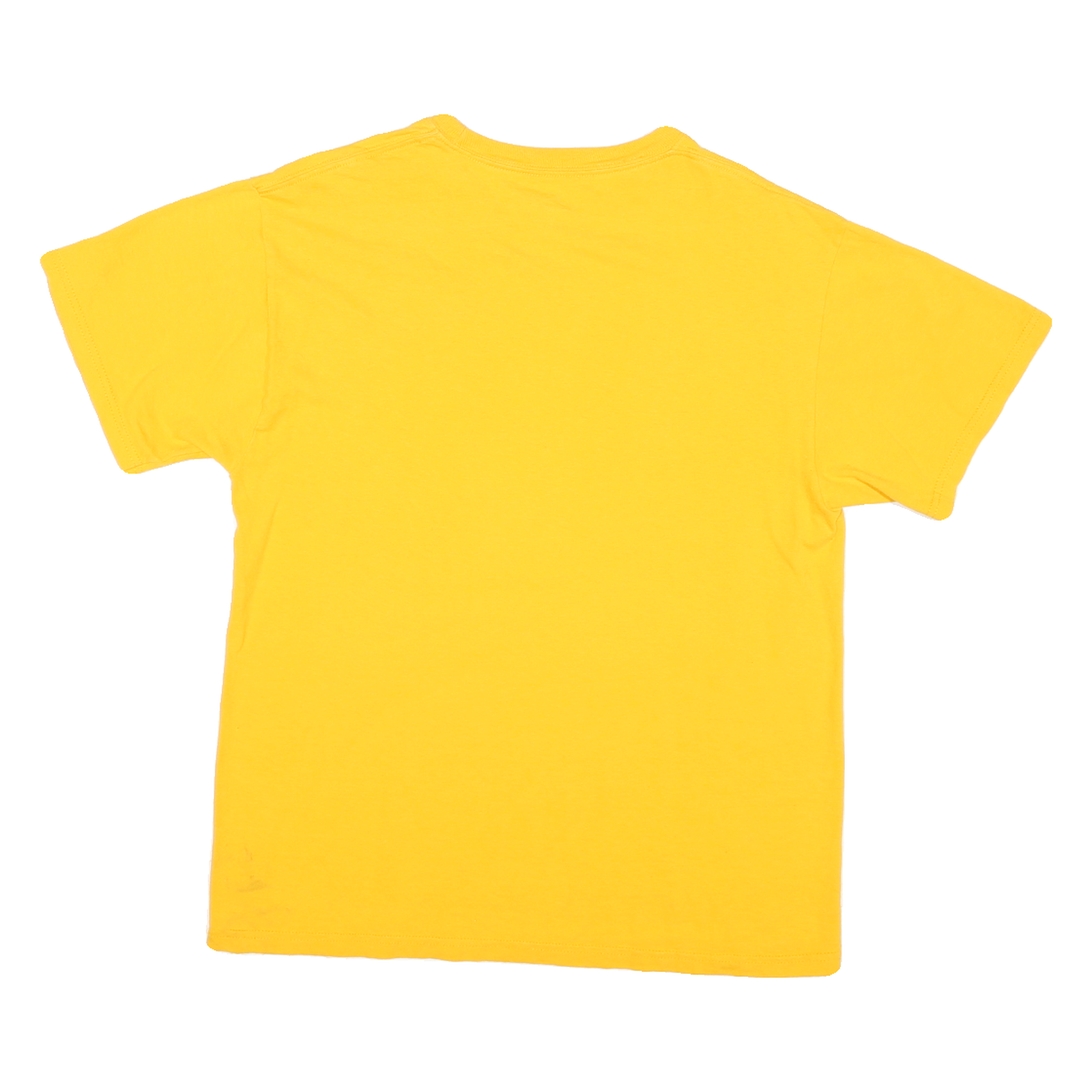 CHAMPION Mens Yellow Valparaiso Football Graphic T-Shirt M Short Sleeve Crew