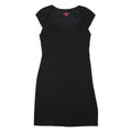 MONSOON Womens Black Dress Cotton Blend Sleeveless Knee Length UK 12 Elegant
