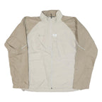 HELLY HANSEN Mens Beige & Cream Jacket M Nylon Plain Zip Casual Outdoor