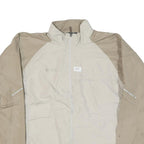 HELLY HANSEN Mens Beige & Cream Jacket M Nylon Plain Zip Casual Outdoor