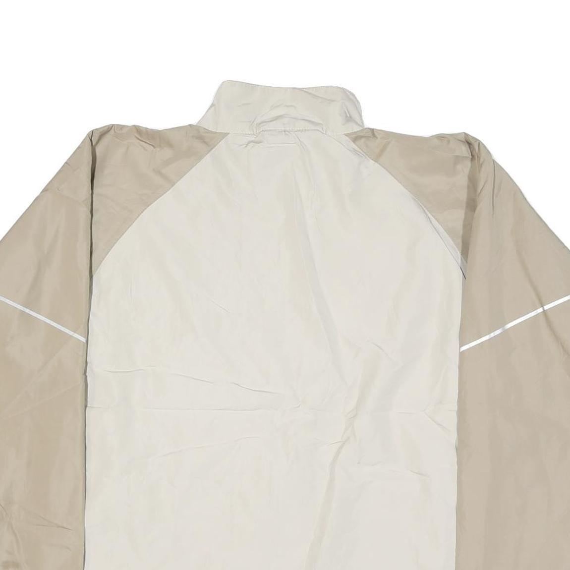 HELLY HANSEN Mens Beige & Cream Jacket M Nylon Plain Zip Casual Outdoor