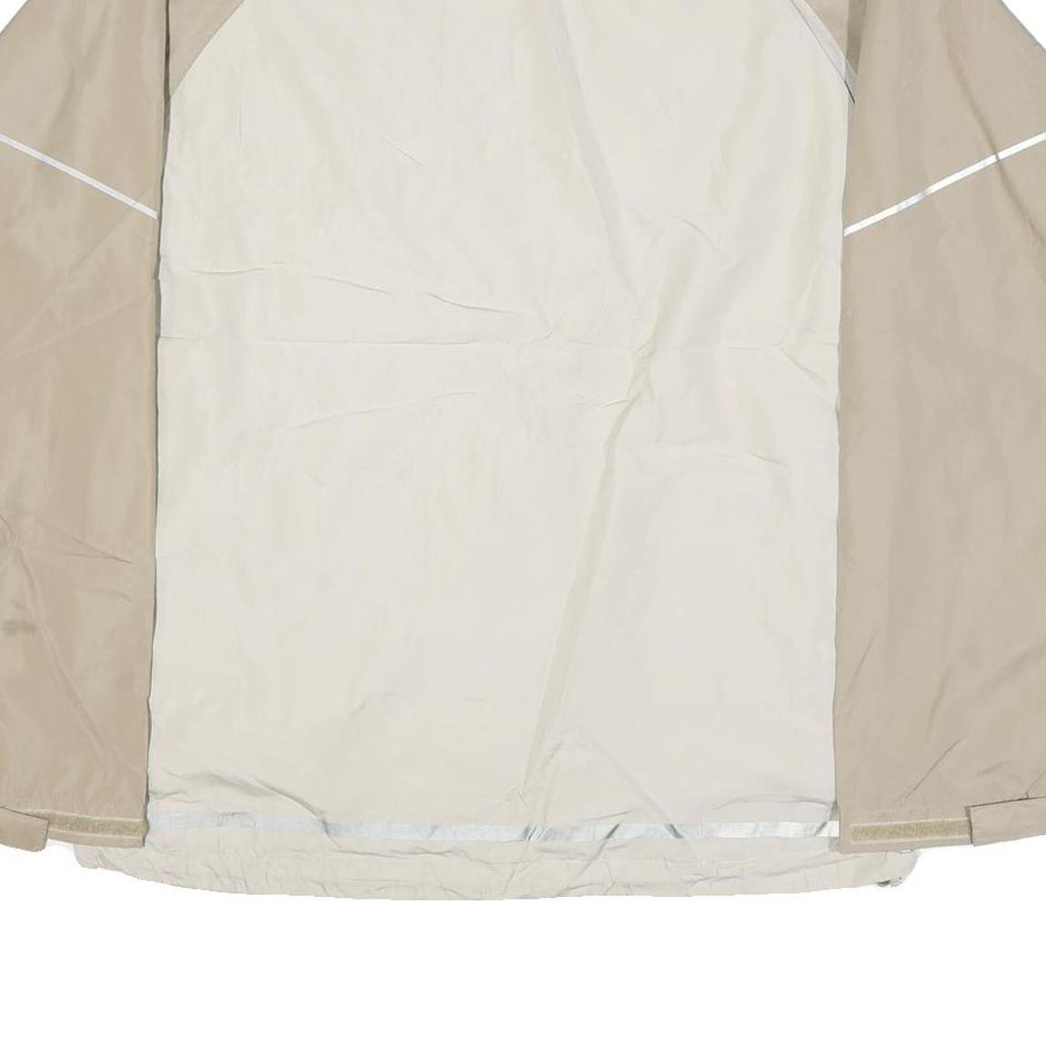 HELLY HANSEN Mens Beige & Cream Jacket M Nylon Plain Zip Casual Outdoor