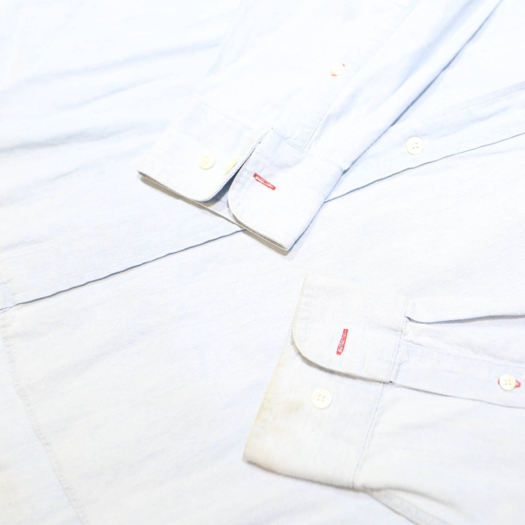 GANT Mens White Button-Down Shirt M Cotton Blend Classic Long Sleeve Pocket