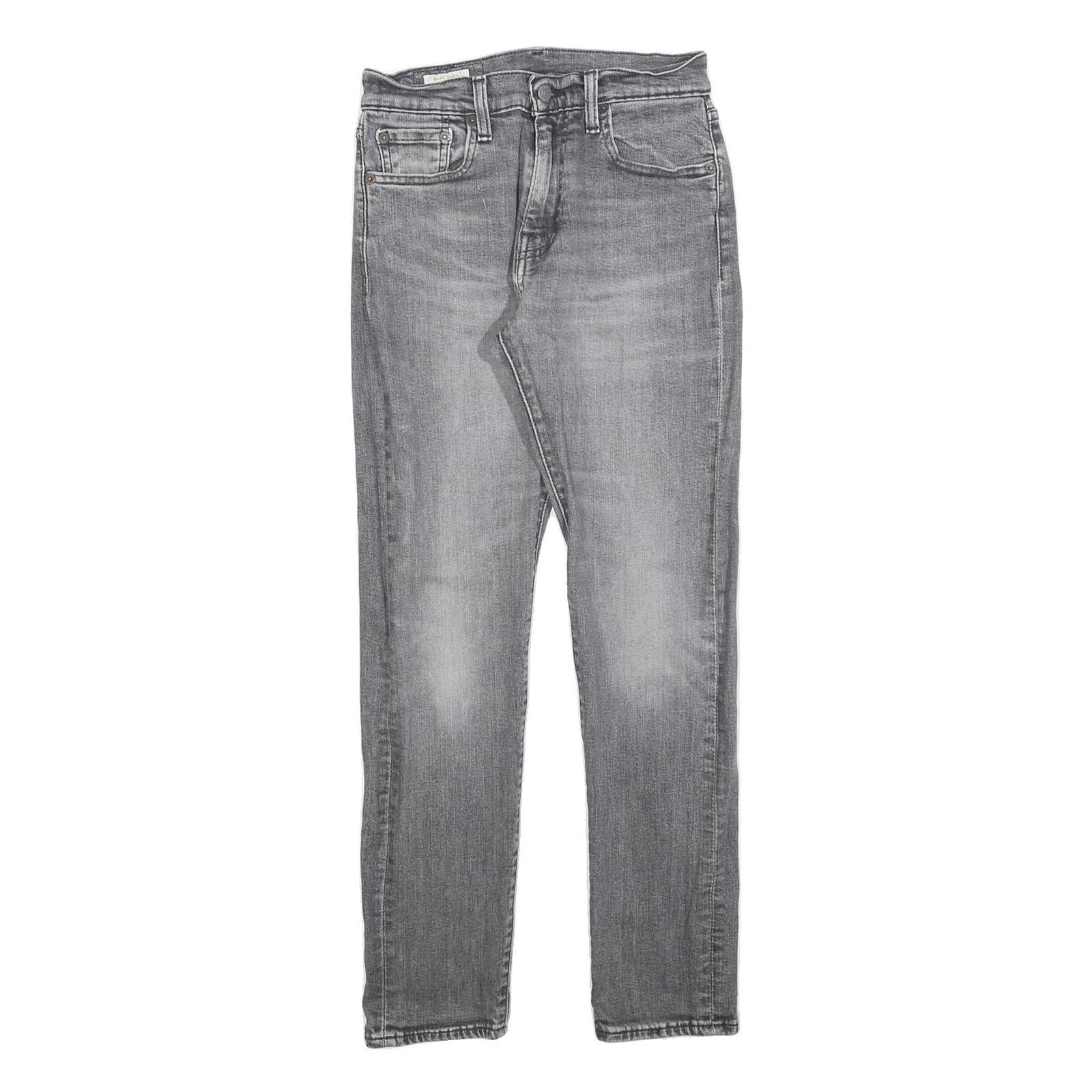 LEVI'S 512 Big E Mens Jeans Grey Slim Skinny Denim Rinse W29 L29 Stretch