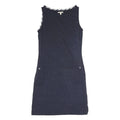 BARBOUR Womens Navy Cotton Shift Sleeveless Dress UK 8 Casual Summer Layering