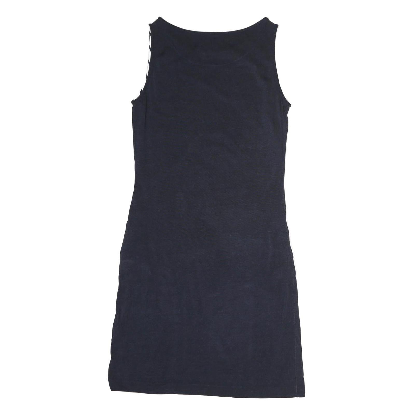 BARBOUR Womens Navy Cotton Shift Sleeveless Dress UK 8 Casual Summer Layering