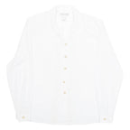 CHRISTIE & JILL Womens Blouse White Collared Long Sleeve M